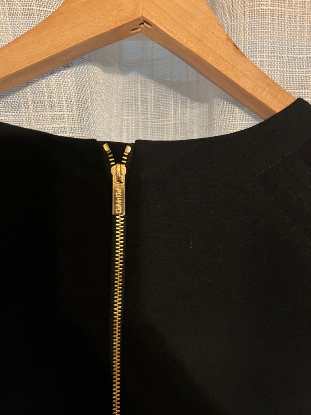 Calvin Klein Black Cap-Sleeve Sheath with Waist Buckle - Picture 6 of 6